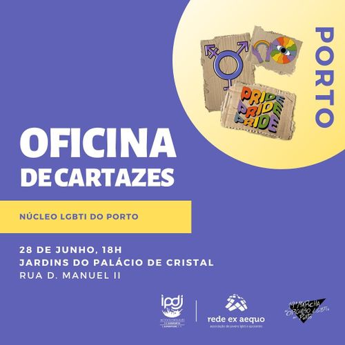Oficina de Cartazes - Núcleo LGBTI Porto