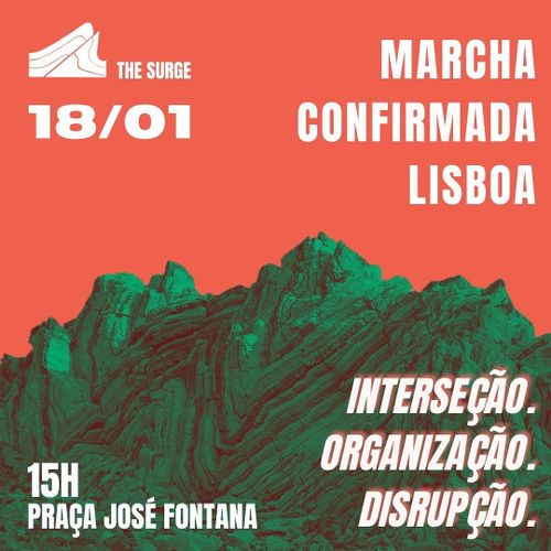 Marcha Internacional - Contra o fascismo, pela Palestina e pela Justiça Climática.