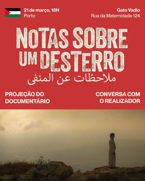 Filme "Notas sobre um Desterro" e conversa com realizador