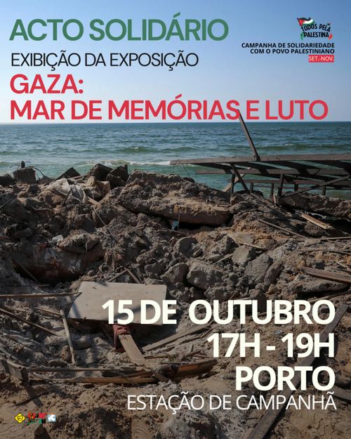 Exposição «Gaza: Mar de Memórias e Luto»