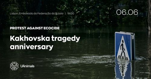 Together Against Ecocide - Protest for Kakhovska tragedy anniversary (Lisbon)