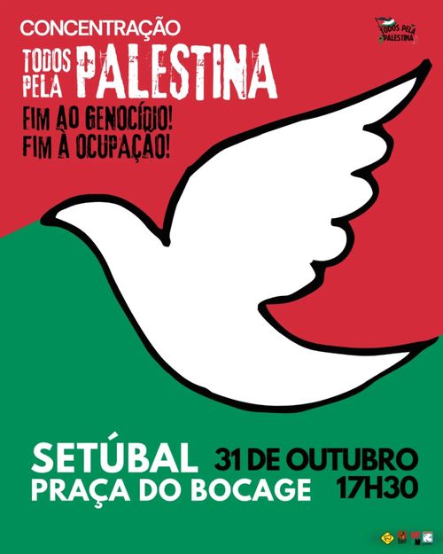 Concentração Todos pela Palestina - Setúbal