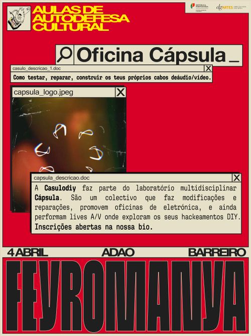 OFICINA CÁPSULA - CONSTRÓI / REPARA OS TEUS CABOS