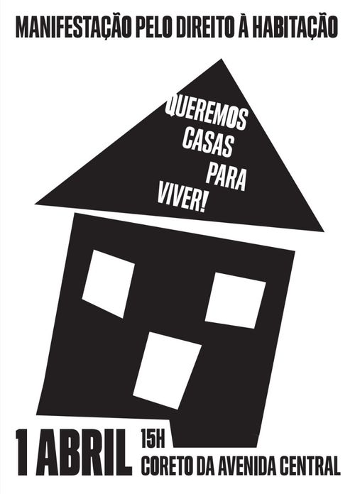 Manifestação Casa Para Viver - Direito à Habitação - Braga