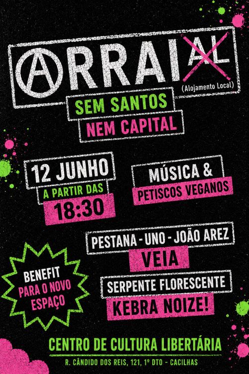 ⒶRRAIAL! SEM SANTOS NEM CAPITAL