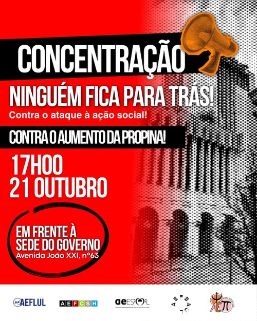 Concentração "Ninguém Fica Para Trás!"
