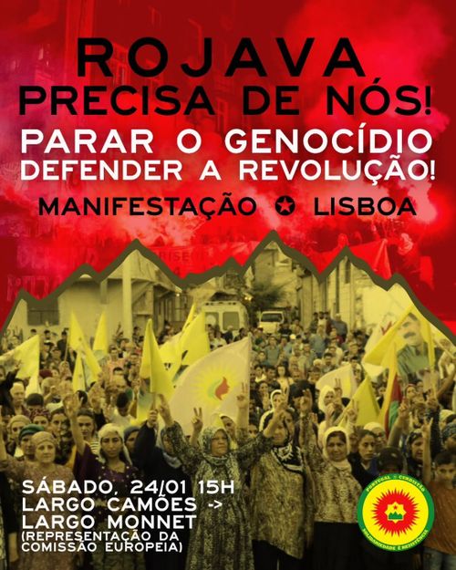 Manifestação Rojava Precisa de Nós! Parar o Genocídio, Defender a Revolução