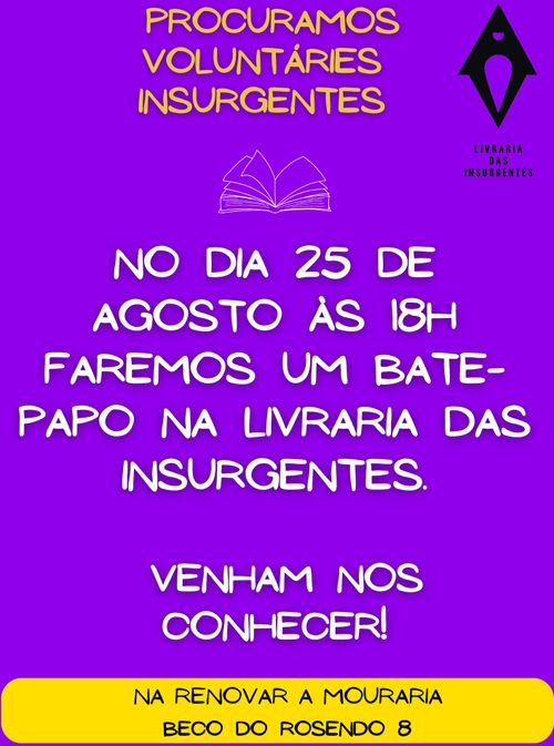 Bate Papo na Livraria das Insurgentes