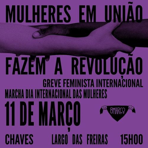 Manifestação Feminista em Chaves dia 11 de Março