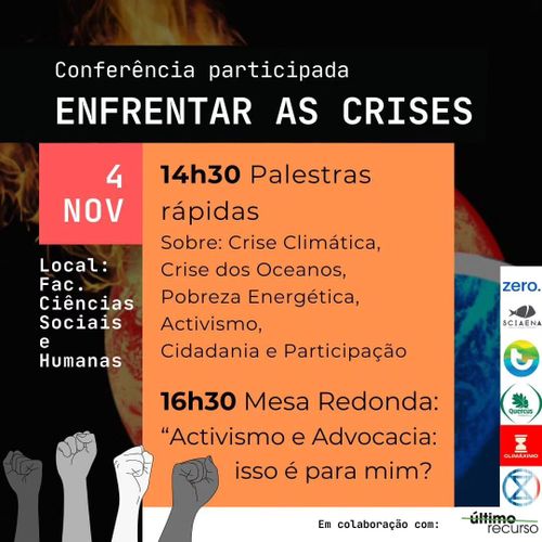 Conferência participada Enfrentar as Crises