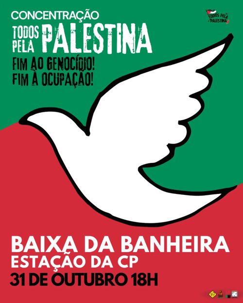Concentração Todos pela Palestina - Baixa da Banheira