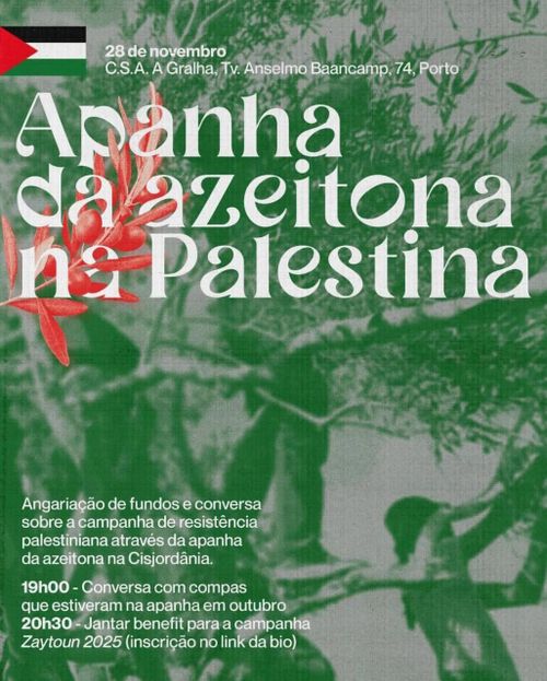 Benefit Zaytoun 2025 pela Palestina 