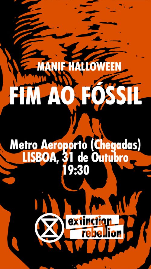 Manifestação Fim ao Fóssil Halloween