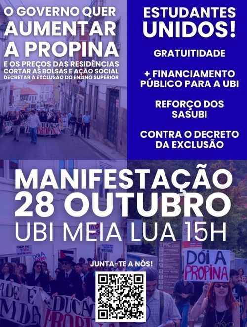 Manifestação "O Governo quer aumentar a Propina"