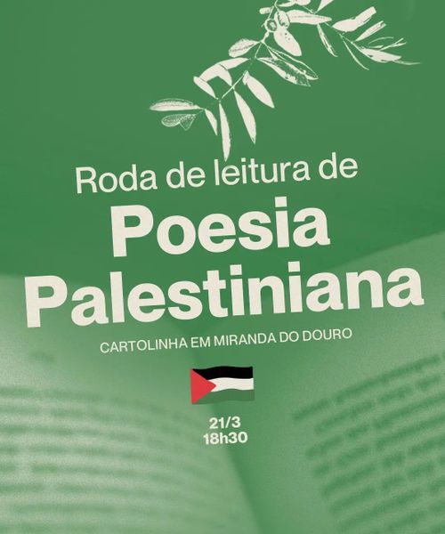 Roda de leitura de poesia palestiniana