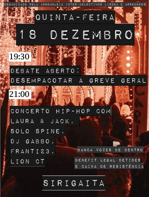 Debate aberto: DESEMPACOTAR A GREVE GERAL