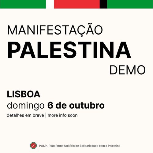 Manifestação Palestina