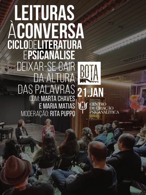 LEITURAS À CONVERSA | CICLO DE LITERATURA E PSICANÁLISE 
