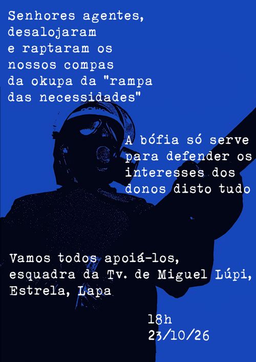 Vamos todos apoiá-los à esquadra